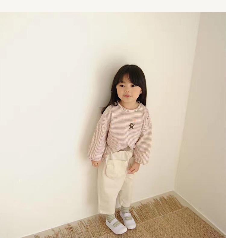 2020秋新款男女童全棉条纹卡通长袖T恤X3002_07.j
