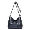 Moda Feminina Bag Crossbody Bag Feminino 2020 Nova Soft PU Shoulder Bag Feminino de meia-idade Bolsa da Mãe