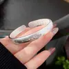 Pulseira de Prata Esterlina Peônia Prata Pura 9999 Pulseira de Prata Maciça Luxo Acessível Pulseira de Nicho Presente de Aniversário para Namorada e Mãe