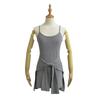 Saia Sexy Falsa de Duas Peças com Cadarço na Cintura e Bojo Feminina de Verão Slim-fit Spice Girl S20633 Saia Slip