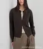 JANMAN/ Blusa Longa de Manga Longa Color Block Falsa de Duas Peças Cardigã de Tricô de Lã de Ovelha Feminino Outono 2026