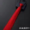Corbata Formal de Negocios para Hombre con Cremallera Rayas Azules Negra Fácil de Usar Corbata de Jalar para Boda 8 cm de Ancho