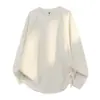 Camiseta de Manga Larga para Hombre 2025 Otoño Nuevo Estilo Juvenil Holgada y Versátil Cuello Redondo Bordada Camiseta Base Sudadera Casual para Hombre