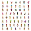 60 Muñecos Troll Pegatinas de Graffiti Transfronterizas Decorativas para Coche Equipaje Funda de Teléfono Pegatinas para Cuaderno Venta al por Mayor