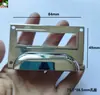 Soporte de Etiqueta para Cajón de Aleación Manija Cromo Brillante Ranura para Tarjeta Manija Manija de Puerta de Cajón de Mueble Soporte para Tarjeta de Visita