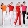 Ropa de Baile Cuadrado Verano Nuevo Traje Manga Corta Talla Grande Ropa de Baile Ropa Deportiva Casual Ropa de Baile Ropa de Baile Fantasma