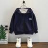 Chaqueta de Primavera para Niño 2025 Nuevo Top con Capucha Bordado Infantil Elegante Ropa Casual de Primavera y Otoño para Bebé a la Moda