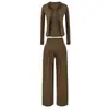 Conjunto casual sexy e moderno estilo coreano para mulheres, apresentando um top tipo regata plissado, um cardigã com proteção solar e calças compridas de corte reto - um conjunto de três peças para o verão