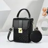 Bolso bandolera moderno y versátil, mini bolso de teléfono de moda para mujer, bolso nuevo de verano, versión coreana bolso cuadrado pequeño simple
