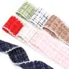 Estilo Tweed Xadrez Borda de Gancho Fita Tecida Roupas Sapatos e Chapéus Acessórios Decoração de Bolsa Fita Laço DIY Acessórios para Penteado