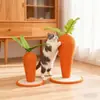 Juguete para Gatos Zanahoria Sisal Vertical Rasca-garras Estructura para Trepar Gatos Poste Rascador para Gatos Resistente a los Arañazos y que no Suelta Pelo Tabla Rascadora para Gatos Desmontable