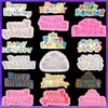 Molde de Silicone para Assar Bolo Letras Maiúsculas e Minúsculas em Inglês Cartão de Chocolate Feliz Aniversário Decoração de Bolo