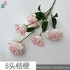 Cinco Platycodon grandiflorum, tres flores y dos capullos, camelia, arreglo floral de boda, flor artificial, accesorios de fotografía de escenario de hotel, flor artificial