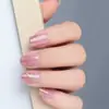 Suministro Directo de Fábrica Pegatinas para Uñas Estilo Francés, Sin Hornear, Larga Duración, Nuevo Color Nude, Esmalte de Uñas con Purpurina Translúcida Ice al por Mayor