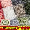 Gradiente 6x12mm Vidrio de Bambú Cuentas Sueltas Cuentas para Pulsera DIY Estilo Antiguo Materiales para Pendientes Vidrio Bambú Al por Mayor