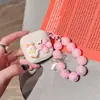 Para funda de auriculares LP40Pro/LP40S carcasa blanda de dibujos animados ht38/pro6 Bluetooth inalámbrico pulsera con colgante DIY
