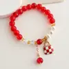 Pulsera de Joyería de Nuevo Estilo, Joyería de Cuentas de Cristal Estilo Coreano, Pareja, Estudiante, Pulsera Infantil, Joyería para Niñas al por Mayor