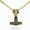 Nuevo Collar Más Vendido del Martillo de Thor de Acero Inoxidable Colgante Vikingo para Hombres