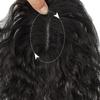 Peruca Feminina de Cobertura de Cabelo Simulado Brancos Volume Franja Cheia Peruca Leve e Fina Cabelo Cacheado Natural Reposição