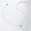 Collar de corazón de circón estilo europeo y americano, collar con colgante de corazón de lujo discreto, cadena de clavícula simple de acero inoxidable para mujer
