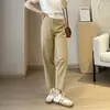 Pantalones zanahoria adelgazantes para mujeres petite, tallas grandes, delgados, de cintura alta, holgados, casuales, primavera-verano, pantalones cigarette cropped para mujer