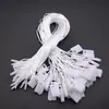 Cuerda para etiqueta de ropa equipaje enchufe único grano colgante cuerda colgante cuadrada blanca cuerda colgante mano usar cuerda al por mayor en stock