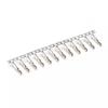 Caña DuPont de 2,54 mm Caña de cabeza DuPont 100 piezas de terminal macho/hembra Caña de crimpado de cabeza Cabezal de prensado en frío