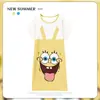 Pijama Feminino Verão Manga Curta Fino Desenho Animado Pequeno Fresco Fofo Estilo Ins Solto Camisola Doce Estudante Roupas de Casa