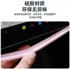Adecuado para la Nueva Versión del Modelo 3/Y/Yl de Tesla, Cubierta Protectora de Pantalla, Cubierta de Marco Suave de Silicona para Navegación de Control Central, Accesorios