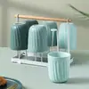 Taza de Cerámica sin Asa, Taza de Café Estilo Nórdico, Color Sólido con Líneas Diagonales en Relieve, Diseño Minimalista