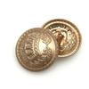 Moda simples estilo britânico terno botão gota cola botão de metal grande coroa casaco terno botão de metal
