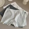 Shorts de Segurança Dois em Um 10A Virilha Antibacteriana Algodão de Ângulo Reto Calcinhas para Mulheres, Cintura Média Renda Algodão Puro Virilha Respirável