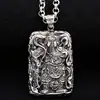 Fábrica de colgantes de plata de ley S925 al por mayor Wusheng Guan Gong Yunchang etiqueta cadena para suéter hombres vintage plata tailandesa marca Buda