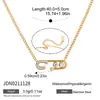 Collar Pequeño Deslizante Exquisito de Acero Inoxidable Jieding, Accesorio de Lujo Ligero de Nicho para Mujeres, Collar de Acero de Titanio que No se Desvanece, Transfronterizo