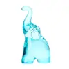 Elefante de Nariz Larga Animal Decorativo Esmaltado de Color Decoración Suave para Sala de Estar Regalo para Niños Artesanías de Cristal Transfronterizas