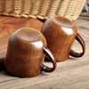 Mango de café transfronterizo taza de madera protección ambiental taza de madera creativa taza con asa de oreja de madera fábrica venta al por mayor