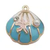 58 Estilos de Pingentes de Estrela-do-Mar, Concha, Búzios, Pérola, Sereia com Gotejamento de Óleo, Acessórios para Pulseira, Colar, Joias DIY