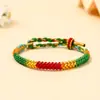 Pulsera de Cuerda de Colores del Festival del Bote del Dragón, Pulsera de Borla Pequeña de Zongzi Tejida a Mano, Adorno de Mano de Cuerda Roja de Cinco Colores de Buena Suerte para Niños