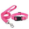 En stock al por mayor juego para perro cuello ajustable cuerda de tracción collar cadena para perro pequeño mediano y grande cuerda de cadena cuerda reflectante nocturna anillo de cuello