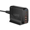 Cargador de escritorio de nitruro de galio de 120 W Adaptador de escritorio base de 160 W Cargador PD con soporte de escritorio de 160 W