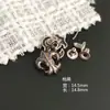Remaches en Forma de Cruz, Tachuelas de Calavera, Correas para Bolsos, Materiales y Accesorios de Metal Punk Hechos a Mano para Ropa de Motociclista y Club Nocturno