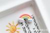 Nueva Estrella Blanca Nube Arcoíris DIY Resina Accesorios de Joyería Parche Crema Gel Caja de Almacenamiento Taza de Agua Material Hecho a Mano