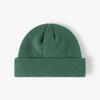 Gorra Unisex sin Visera, Gorro de Invierno, Cálido de Punto, Moda Corta sin Visera, Gorro de Punto con Dobladillo Plegado, Gorro de Pescador Informal
