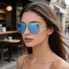 Gafas de Sol Aviador Clásicas Transfronterizas para Hombre, Doble Puente de Metal, Estilo Europeo y Americano, Uso Diario, Conducir, Protección Solar, Gafas de Sol para Mujer al por Mayor