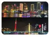 Ímãs de geladeira de vidro da cidade de Guangzhou, marcos urbanos, paraíso de ruas antigas, decorações arquitetônicas, decoração de casa cultural e criativa, decorações de lembrança