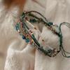 Estilo Boho Colorido Étnico Contas Férias na França Trançado Ajustável Pulseira Verão Acessórios de Nicho