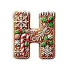 Explosiones Transfronterizas Navidad Árbol de Navidad 26 Decoraciones de Letras de Jengibre Colgante Pequeño de Letra Colgante