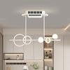 Restaurante de Invitados Minimalista Moderno Luz de Ventilador Minimalista Espectro Completo Luz Principal para Sala de Estar Grande Nubes Ventilador Silencioso sin Aspas Lámparas