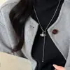 Nuevo Collar Extensible Saturno para Mujer en Otoño e Invierno, Lujo Accesible y Cadena de Suéter Ajustable de Gama Alta Accesorios Exquisitos de Nicho