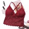 Bralette de Encaje Espalda Descubierta para Niñas, Anticaída, Sin Varillas, Transpirable, Cómodo, Sin Tirantes